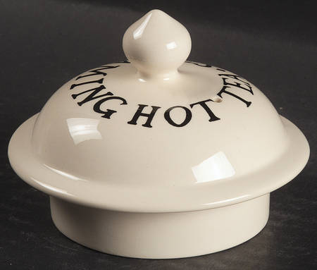 Black Toast & Marmalade Lid for Teapot
