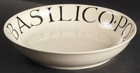 Black Toast & Marmalade 9" Individual Pasta Bowl