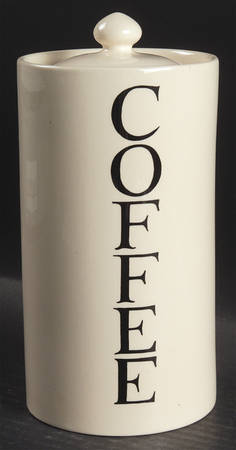 Black Toast & Marmalade Coffee Canister & Lid