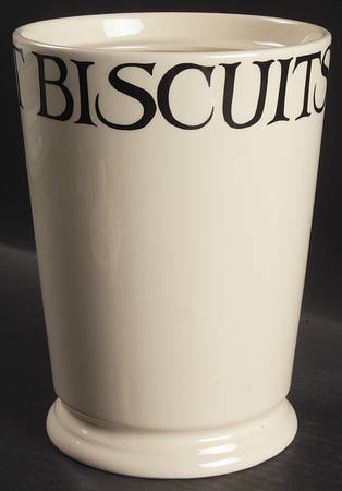 Black Toast & Marmalade Biscuit Barrel No Lid