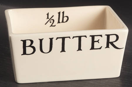 Black Toast & Marmalade Rectangular Butter No Lid