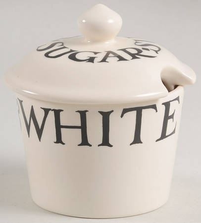 Black Toast & Marmalade Sugar Bowl & Lid