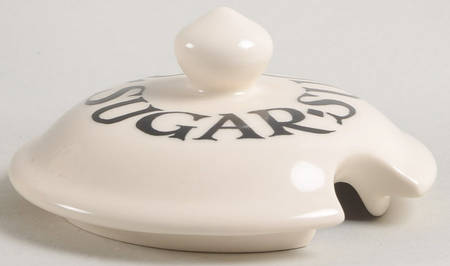 Black Toast & Marmalade Lid for Sugar Bowl