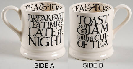 Black Toast & Marmalade Mug
