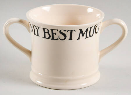 Black Toast & Marmalade 2 Handled Mug