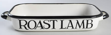 Black Toast & Marmalade 13" Enamel Rectangular Baker