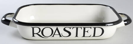 Black Toast & Marmalade 10" Enamel Rectangular Baker