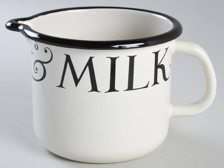 Black Toast & Marmalade Enamel Milk Jug