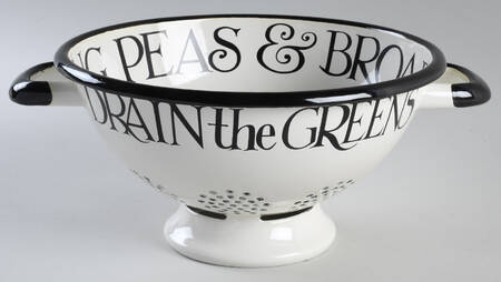 Black Toast & Marmalade Metal Colander