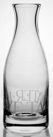Black Toast & Marmalade Glassware-Carafe/Open