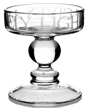 Black Toast & Marmalade 6" Pillar Candleholder