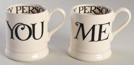 Black Toast & Marmalade Mug - Set of 2