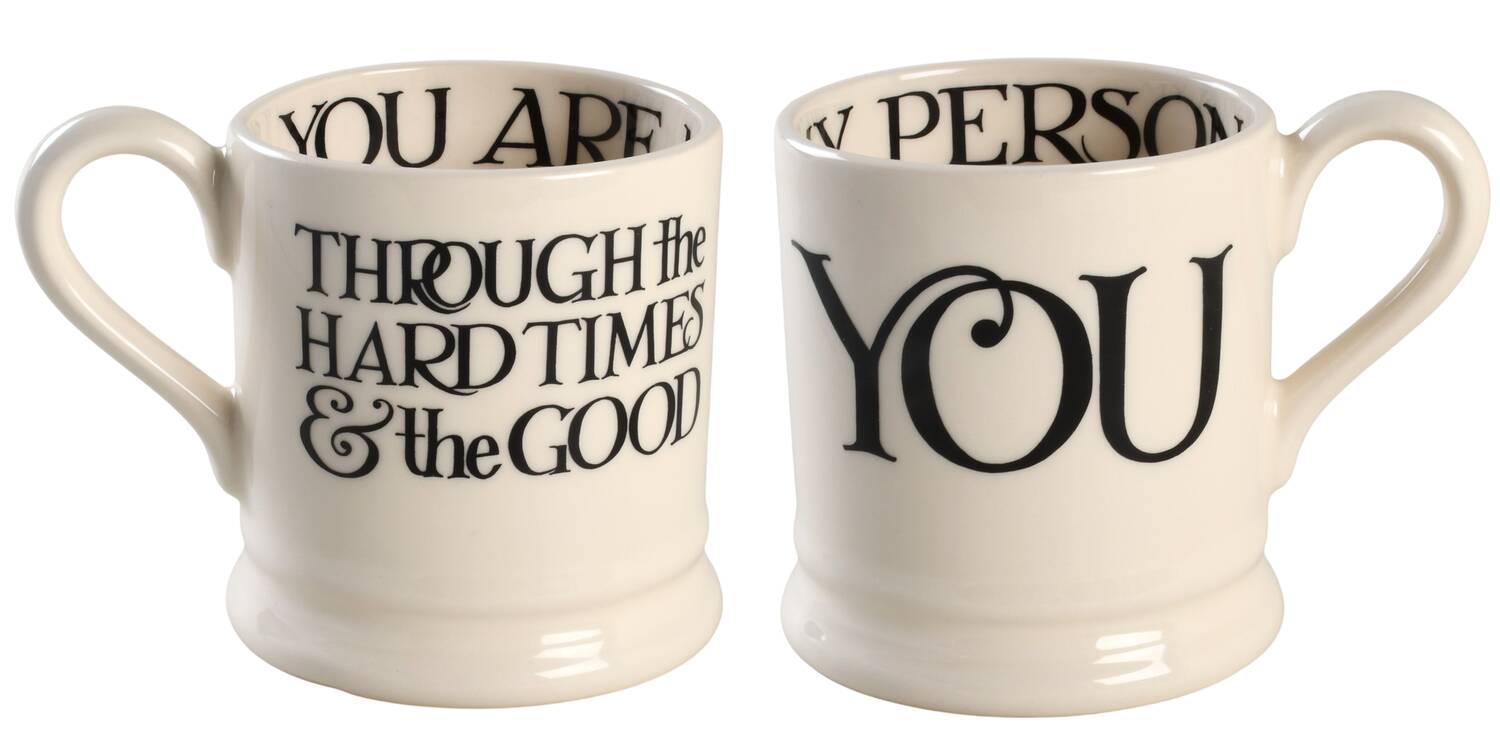 Black Toast & Marmalade Mug - 1 of 2 Piece Set