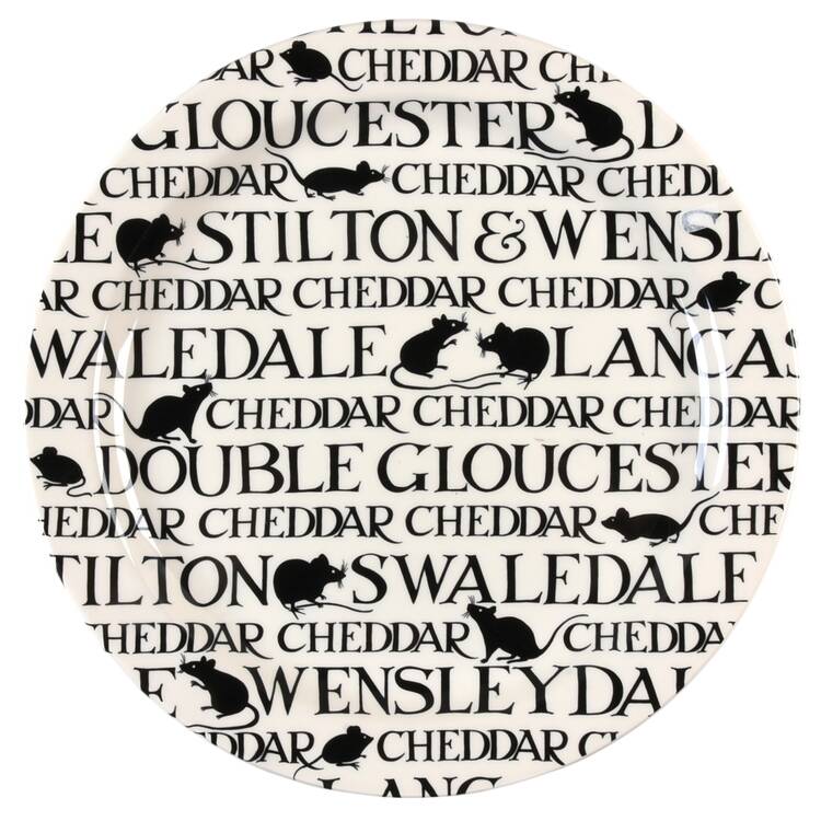 Black Toast & Marmalade Cheese Serving Plate