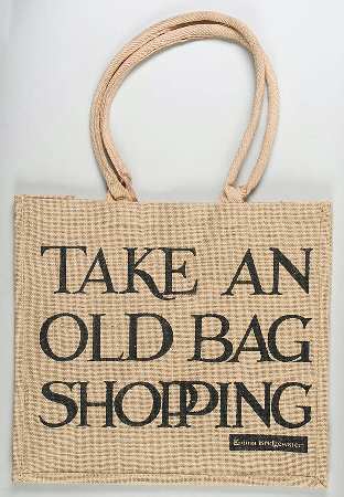 Black Toast & Marmalade Large Cloth Tote Bag