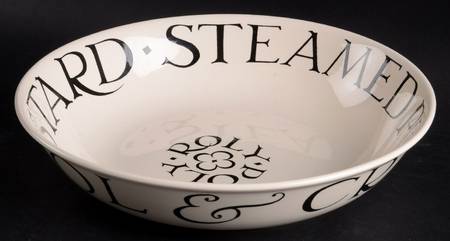 Black Toast & Marmalade 11" Round Serving Bowl
