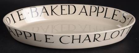 Black Toast & Marmalade 13" Oval Baker
