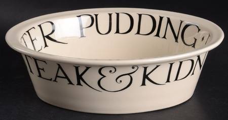 Black Toast & Marmalade 11" Oval Baker