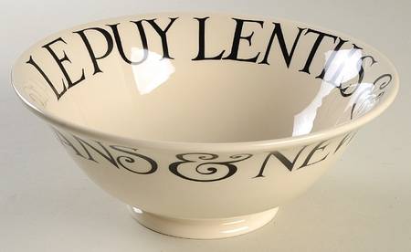 Black Toast & Marmalade 9" Round Serving Bowl