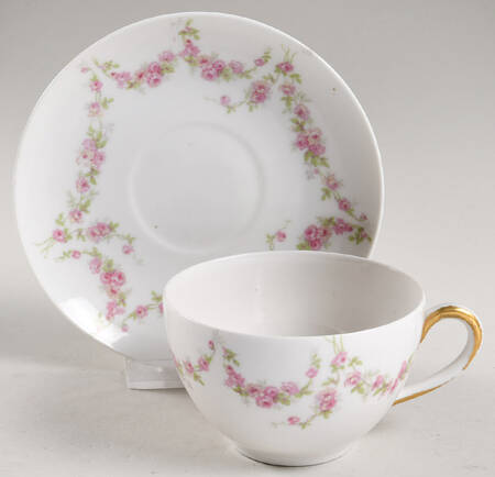 Ber394 Flat Cup & Saucer Set by Bernardaud