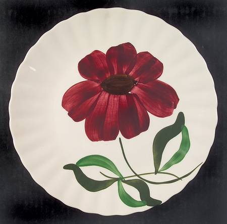 Red Flower by Blue Ridge Southern Pottery