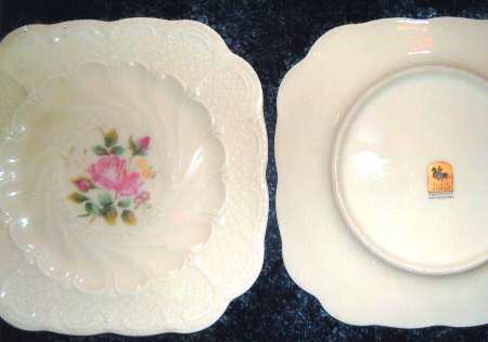 BLK116 Square Salad Plate