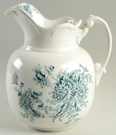 Chrysanthemum Green 160 Oz Pitcher (For Bowl Set)