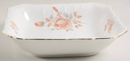 Alpin Rose (Roses on Side) 9" Square Vegetable Bowl