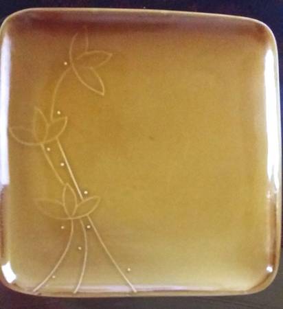 Retro Embossed Yellow (Retro Collection) Salad Plate