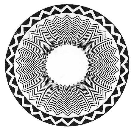 Black & White Saucer for Flat Cup