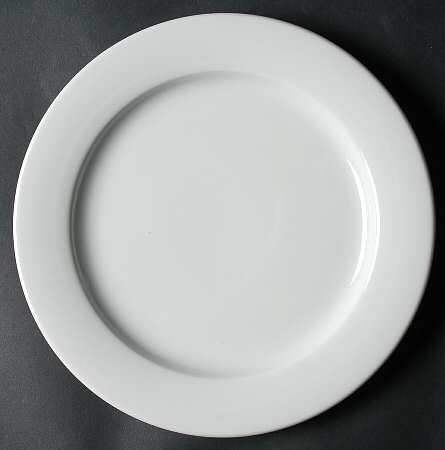 Black & White Salad Plate