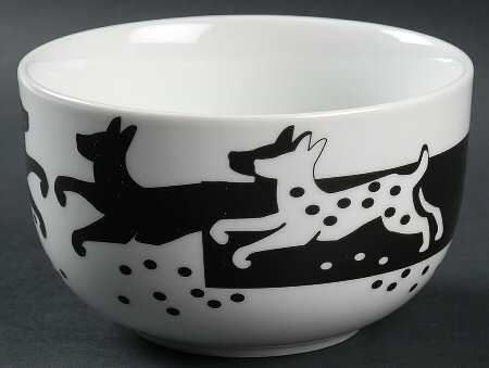 Black & White Soup/Cereal Bowl