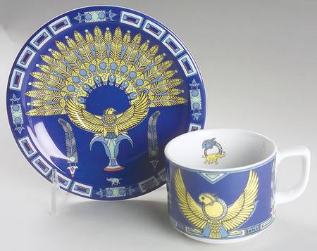 Original Aquila & Horus Flat Cup & Saucer Set