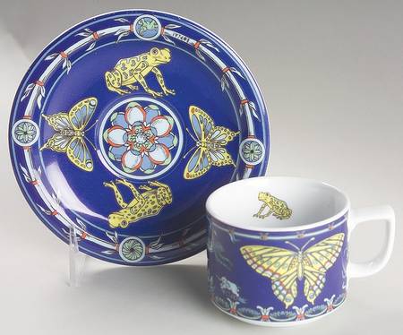 Original Apollon & Rana Flat Cup & Saucer Set
