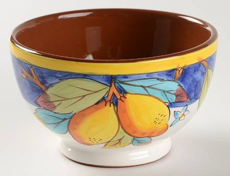 Lemons on Blue Collection Soup/Cereal Bowl