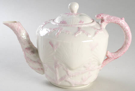 New Shell Pink (No Trim) Teapot & Lid