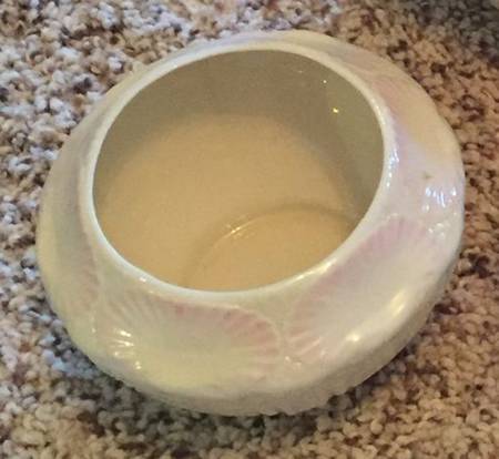 New Shell Pink (No Trim) Open Sugar Bowl