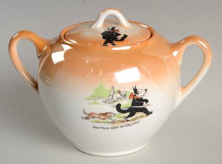 Felix the Cat Sugar Bowl & Lid