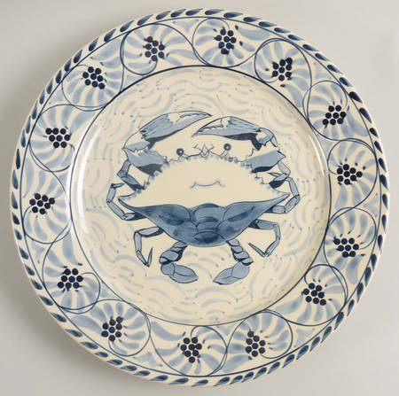 Blue Crab 12" Round Platter by Blue Crab Bay Co