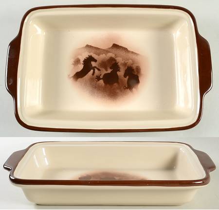 Wild Horse II 13"  Rectangular Baker