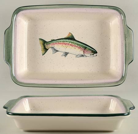 Rainbow Splendor 13"  Rectangular Baker