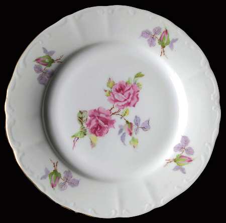 BOH165 (Scrolls, Ribs) Bread & Butter Plate