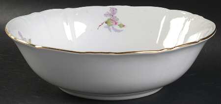 BOH165 (Scrolls, Ribs) 9" Round Vegetable Bowl
