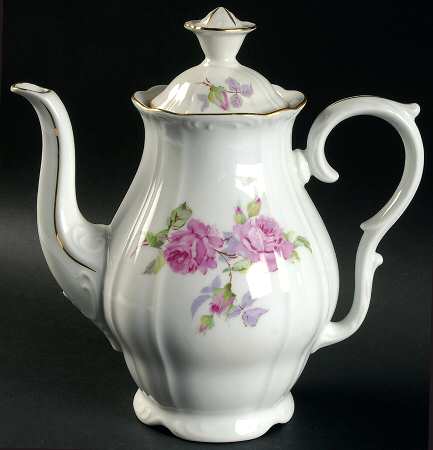 BOH165 (Scrolls, Ribs) Coffee Pot & Lid