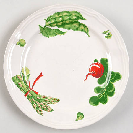 Vegetables Italienne Salad Plate by Georges Briard