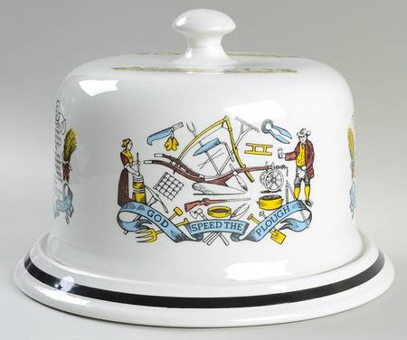 Farmers Arms (No Trim) Round Cheese Dish & Lid