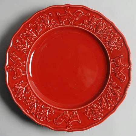 Hen & Rooster Dinner Plate by Bordallo Pinheiro