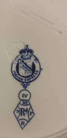 Indian Empress Blue Dinner Plate