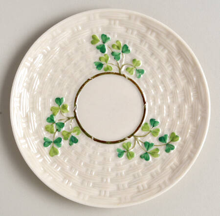 Shamrock (Older Black Backstamps) Saucer for Flat Cup