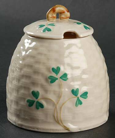Shamrock (Older Black Backstamps) Marmalade & Lid
